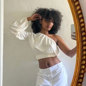 UO Kennedy One Shoulder Crop Top